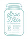 Lagoon Mason Jar Photo Save the Date Cards Image 4 of 6